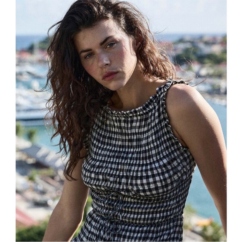 DOEN ROSELLA DRESS
IN NOIR GRETA GINGHAM Size M - Picture 5 of 16